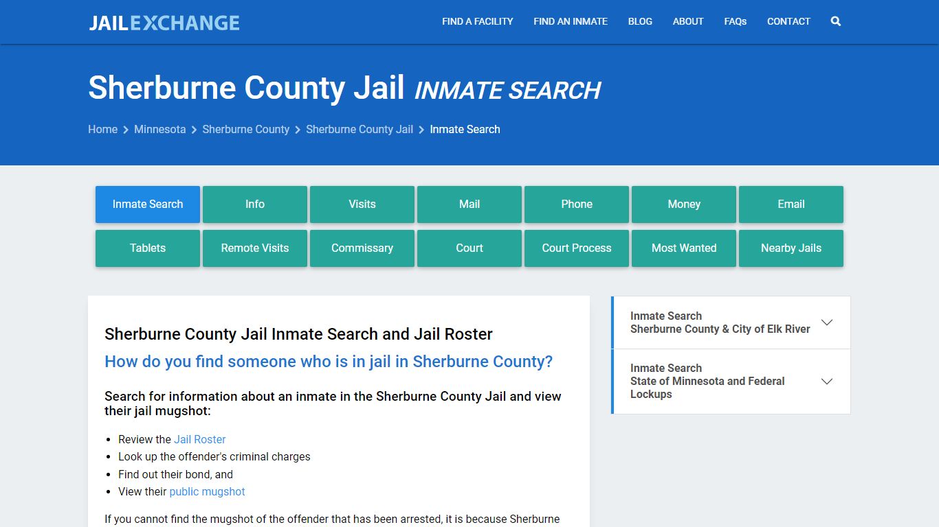 Inmate Search: Roster & Mugshots - Sherburne County Jail, MN